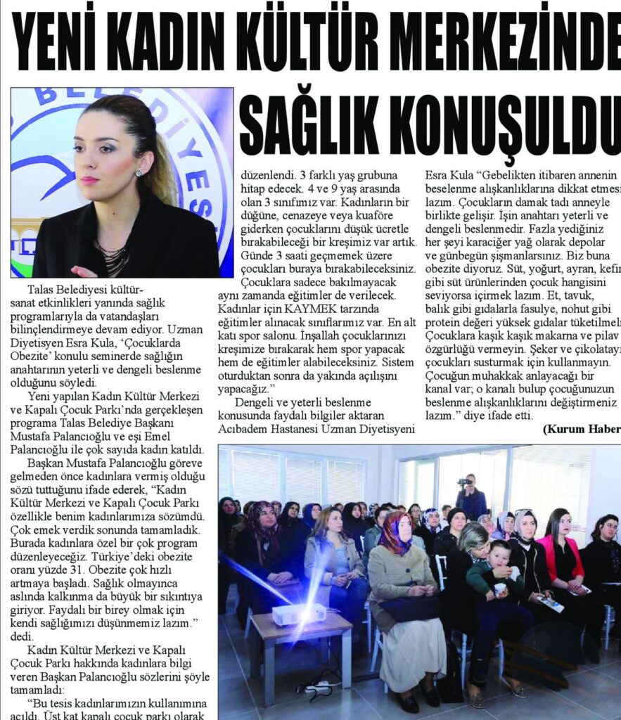 Yeni Kadın Kültür Merkezinde Sağlık Konuşuldu