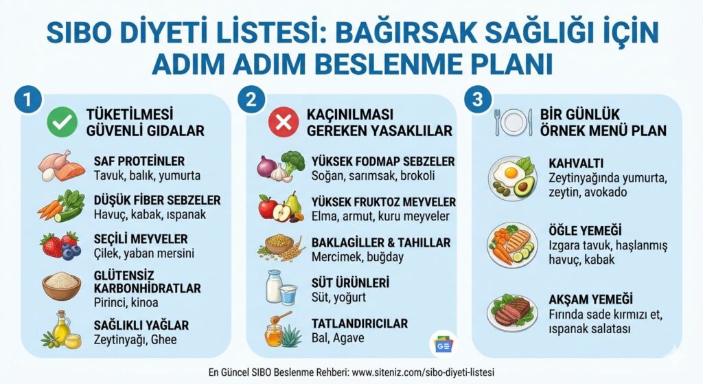 SIBO Diyeti Listesi 2026