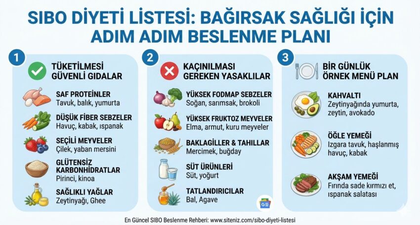 SIBO Diyeti Listesi 2026