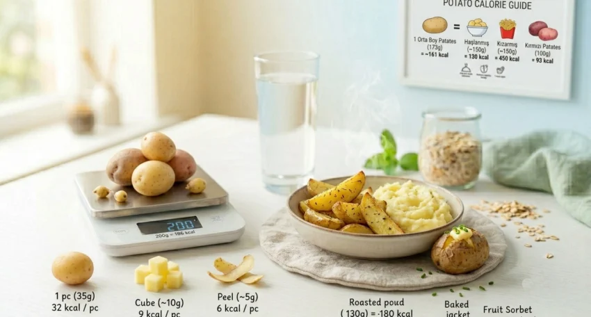 Patates Kaç Kalori? Haşlanmış, Fırında ve Kızartma Patates