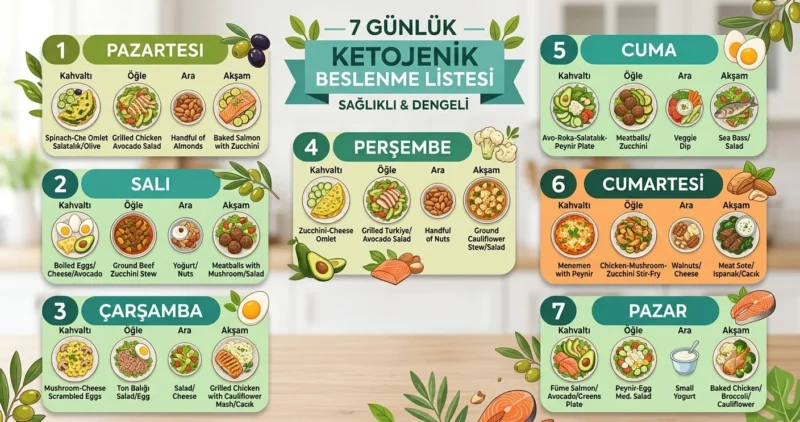 7 günlük ketojenik diyet listesi 7 günlük ketojenik diyet listesi