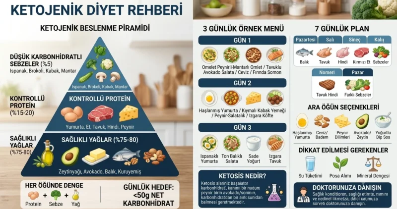 Ketojenik Diyet Listesi Ketojenik Diyet Listesi Günlük ve Haftalık Örnek Menü