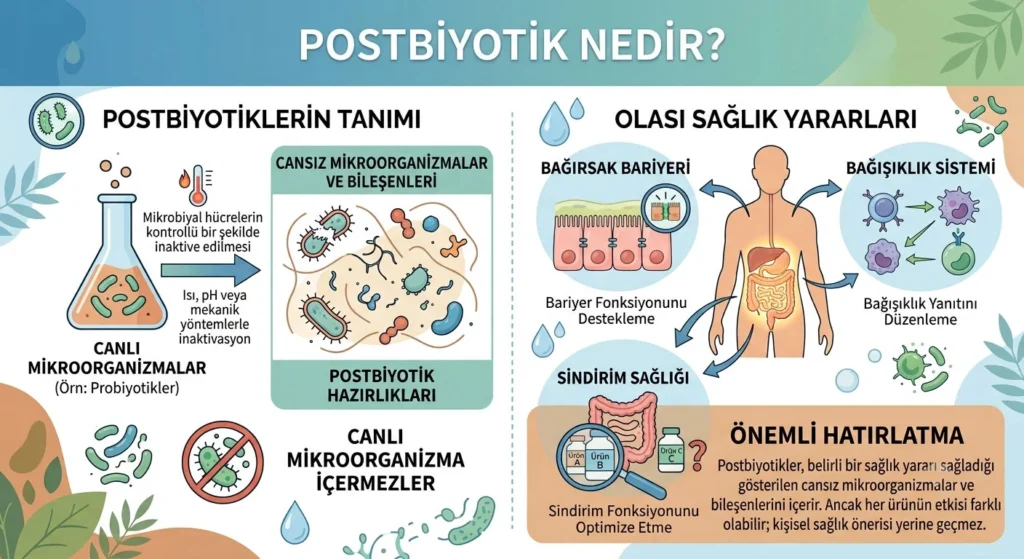Postbiyotik Nedir? Faydaları ve Probiyotikten Farkı