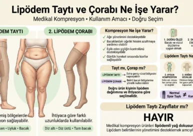 Lipödem Taytı ve Çorabı Ne İşe Yarar Nasıl Seçilir
