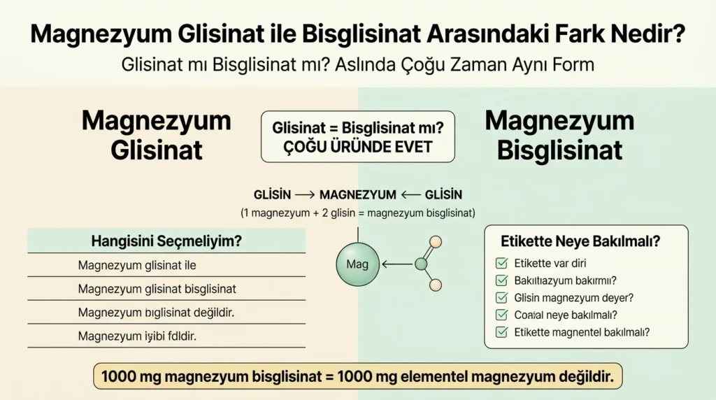 Magnezyum Glisinat ile Bisglisinat Arasındaki Fark