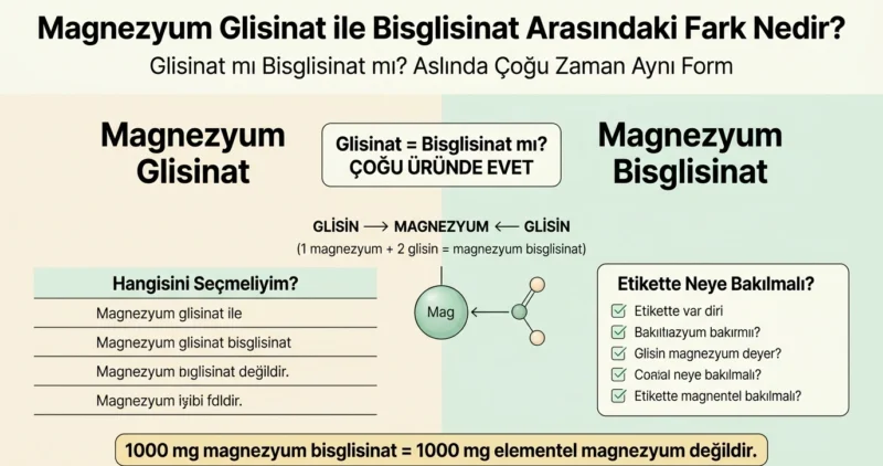 Magnezyum Glisinat ile Bisglisinat Arasındaki Fark