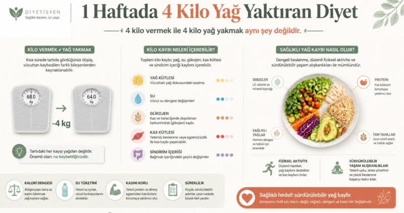 1 Haftada 4 Kilo Yağ Yaktıran Diyet 1 Haftada 4 Kilo Yağ Yaktıran Diyet