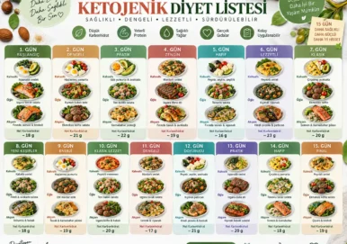 15 Günlük Ketojenik Diyet Listesi
