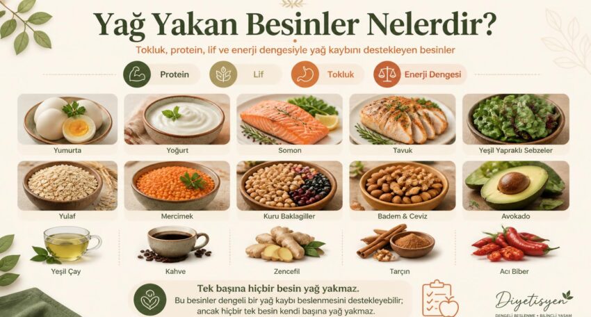 Yağ Yakan Besinler Nelerdir?